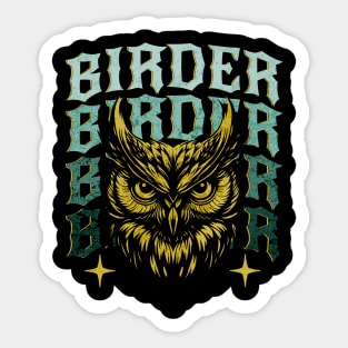 Cool Birder Sticker